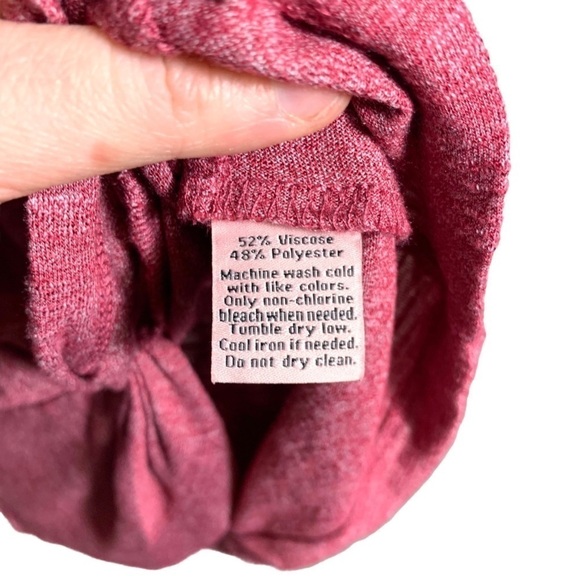 Y2K Juicy Couture Red Dolman Sleeve Front Twist Hem Short Sleeve Shirt - Picture 11 of 16